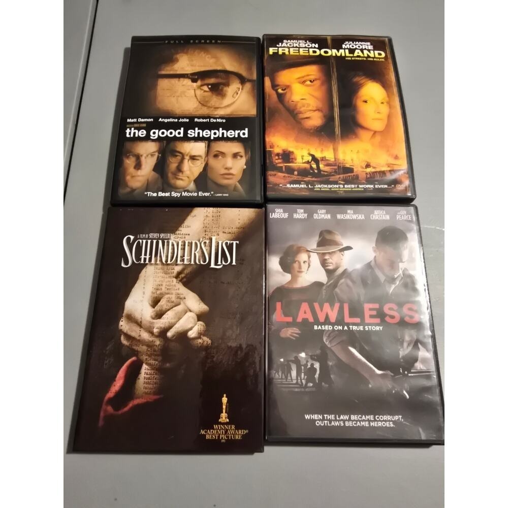 4 DVDS Titles in Description